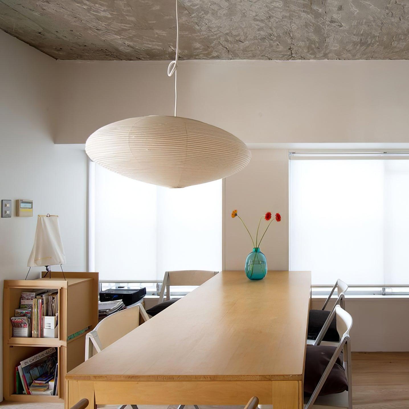 Handgemaakte Washi Papieren Hanglamp – Japans Design met E26/E27 Fitting – Zachte Verlichting voor Woonkamer, Slaapkamer & Eetkamer – Met Montagehaakjes | Sansoti