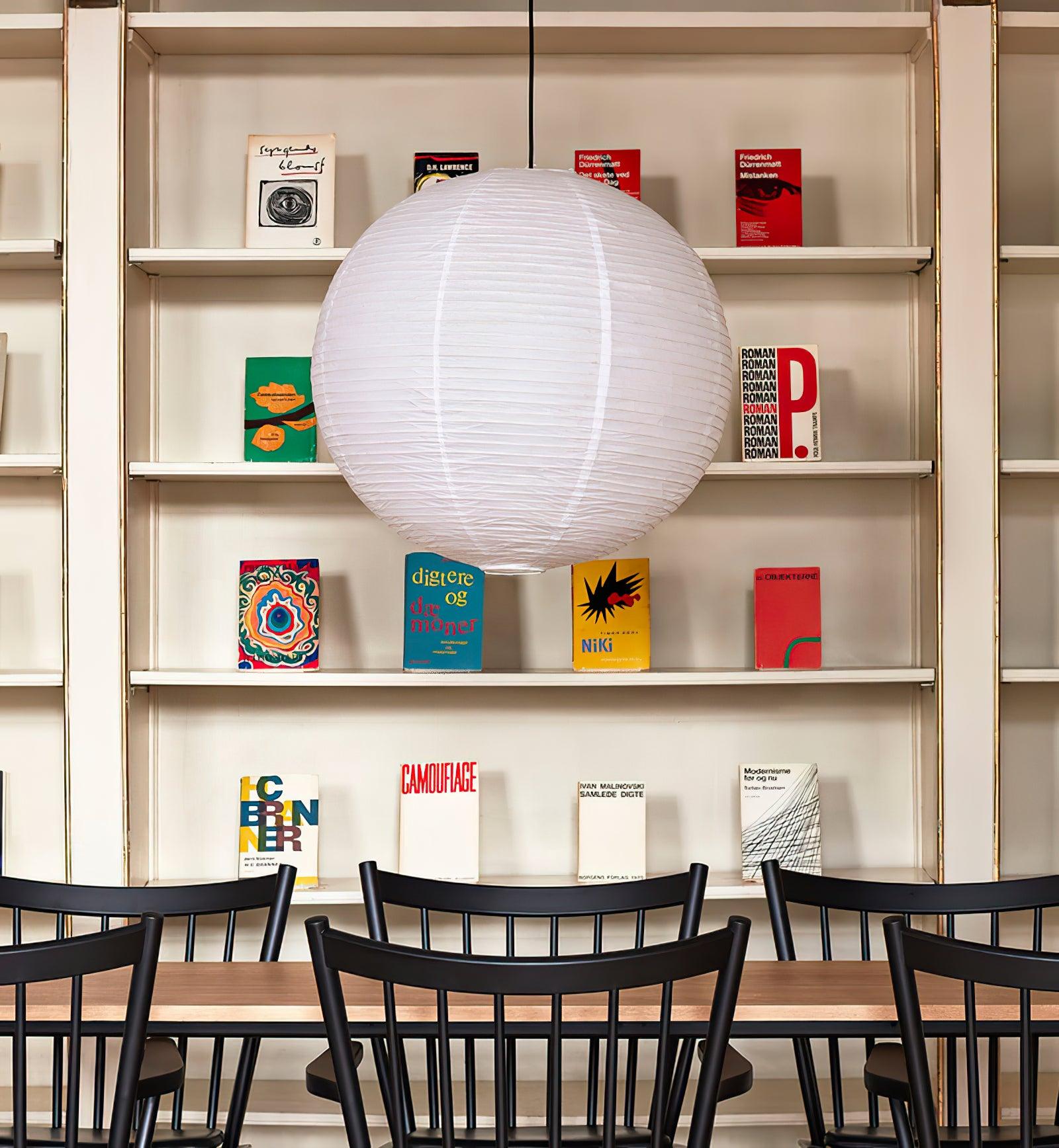 Japanse Mulberry Paper Hanglamp — Handgemaakte Washi Lampenkap Bol Sfeerverlichting | Sansoti