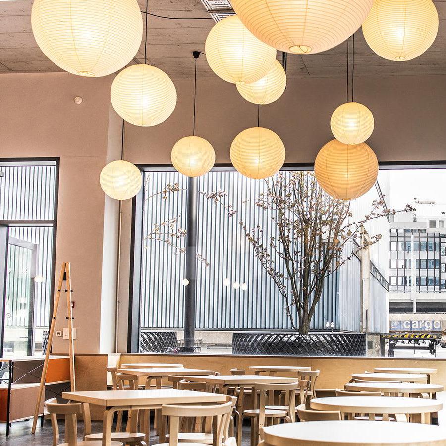 Japanse Mulberry Paper Hanglamp — Handgemaakte Washi Lampenkap Bol Sfeerverlichting | Sansoti