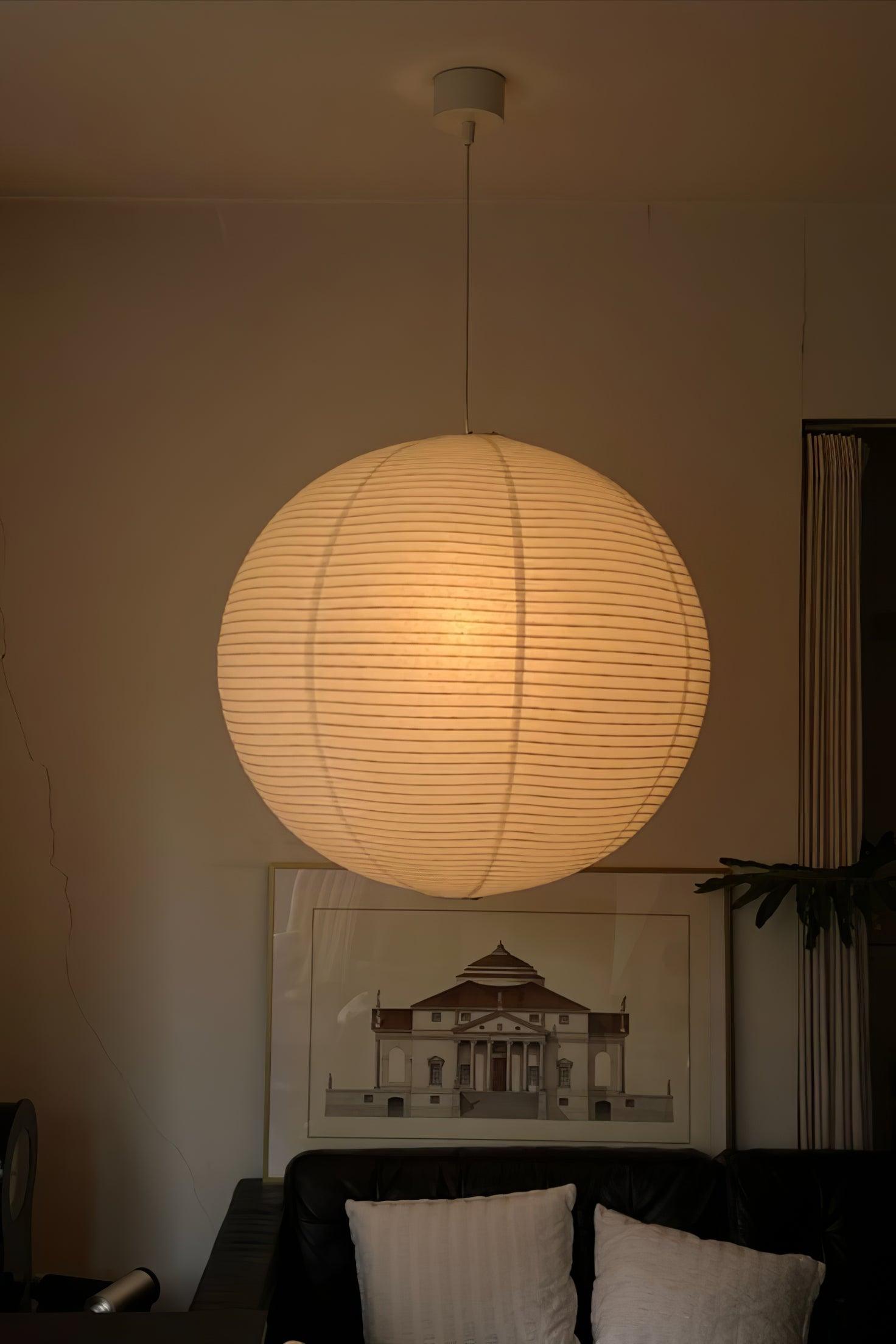Japanse Mulberry Paper Hanglamp — Handgemaakte Washi Lampenkap Bol Sfeerverlichting | Sansoti