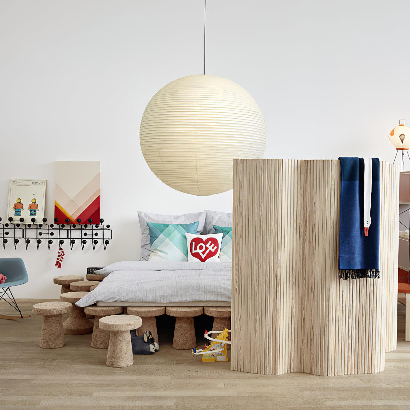 Japanse Mulberry Paper Hanglamp — Handgemaakte Washi Lampenkap Bol Sfeerverlichting | Sansoti