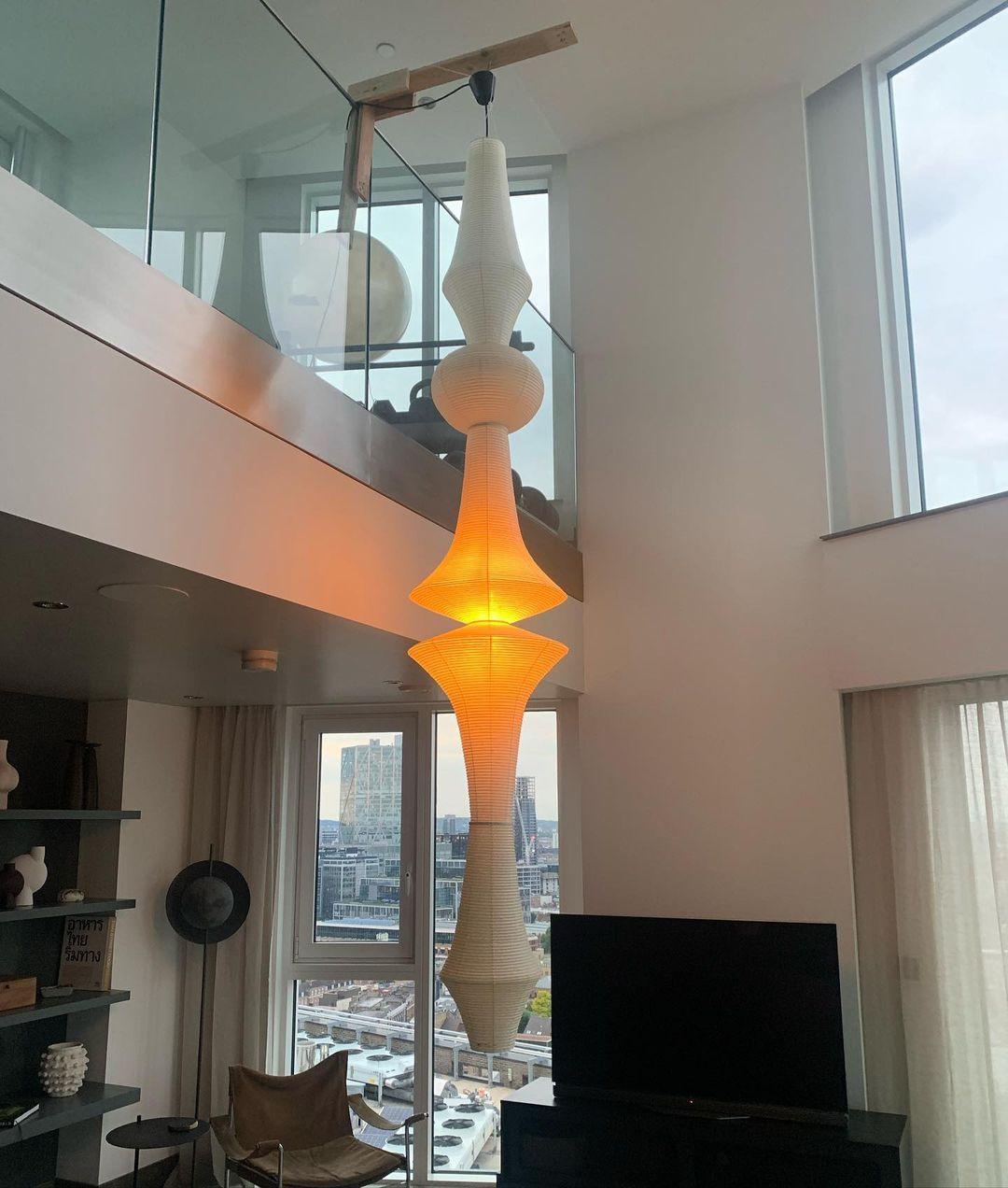 Japanse Hangende Papieren Lamp Zeven Formaten E26/E27 ø33-ø43cm 150-460cm Hoogte Mulberry Washi Moerasschors Translucide Kap Met Handgemaakt Karakter | Sansoti