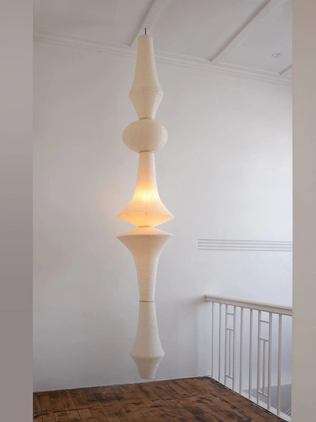 Japanse Hangende Papieren Lamp Zeven Formaten E26/E27 ø33-ø43cm 150-460cm Hoogte Mulberry Washi Moerasschors Translucide Kap Met Handgemaakt Karakter | Sansoti