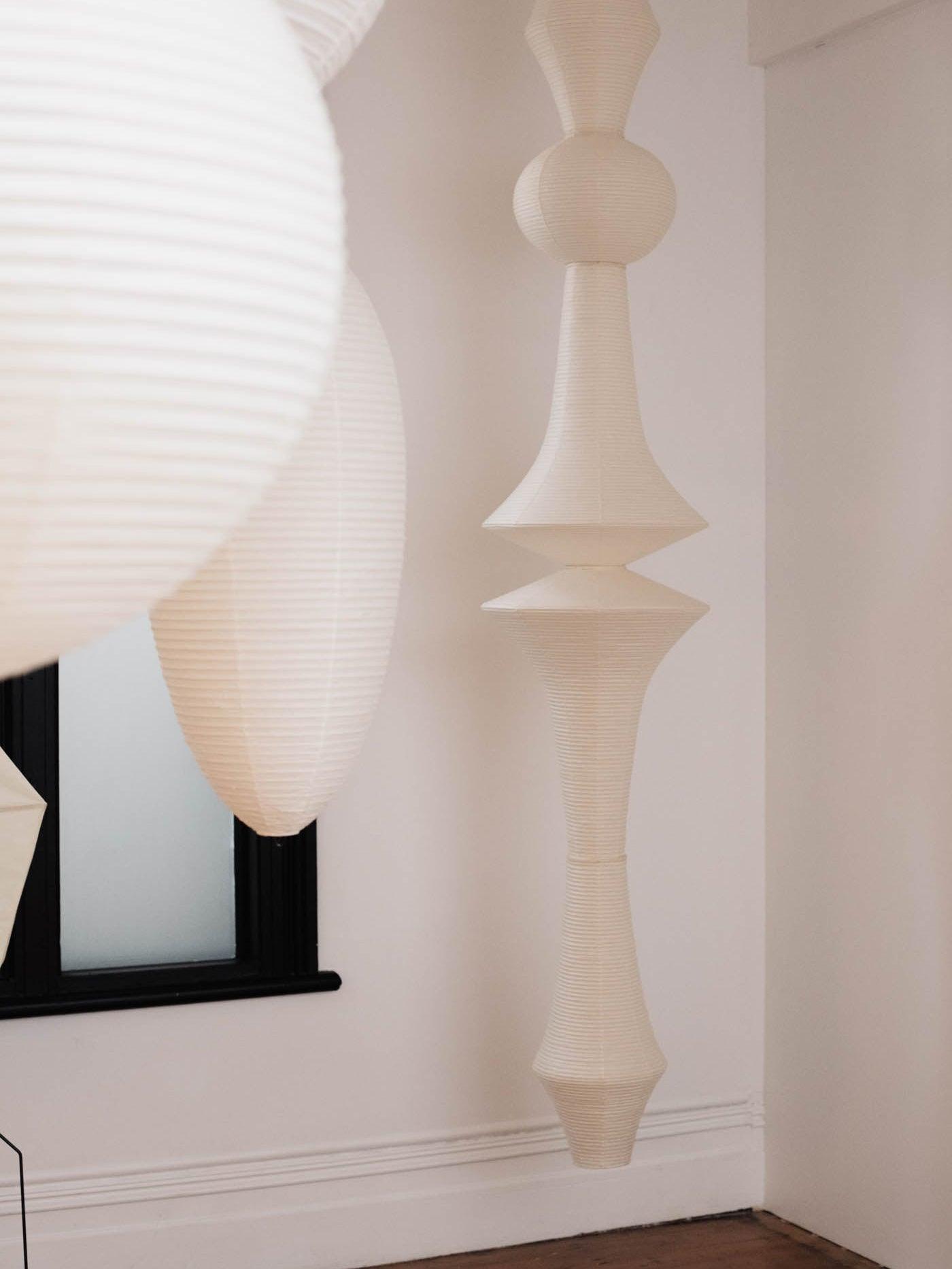 Japanse Hangende Papieren Lamp Zeven Formaten E26/E27 ø33-ø43cm 150-460cm Hoogte Mulberry Washi Moerasschors Translucide Kap Met Handgemaakt Karakter | Sansoti