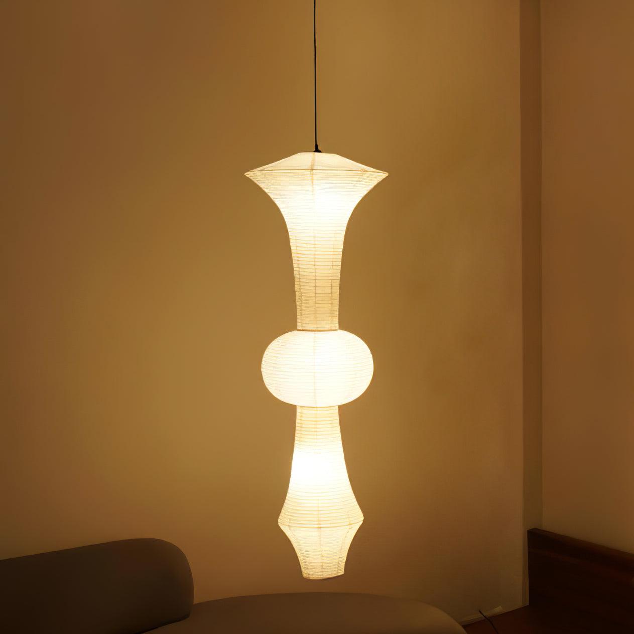 Japanse Hangende Papieren Lamp Zeven Formaten E26/E27 ø33-ø43cm 150-460cm Hoogte Mulberry Washi Moerasschors Translucide Kap Met Handgemaakt Karakter | Sansoti
