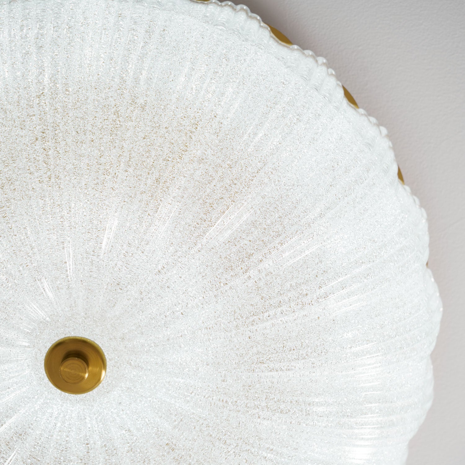 Glazen Plafondlamp met Geribbelde Textuur – Warm Dimbaar Licht voor Slaapkamer en Woonkamer – ø 20 tot 50 cm | Sansoti