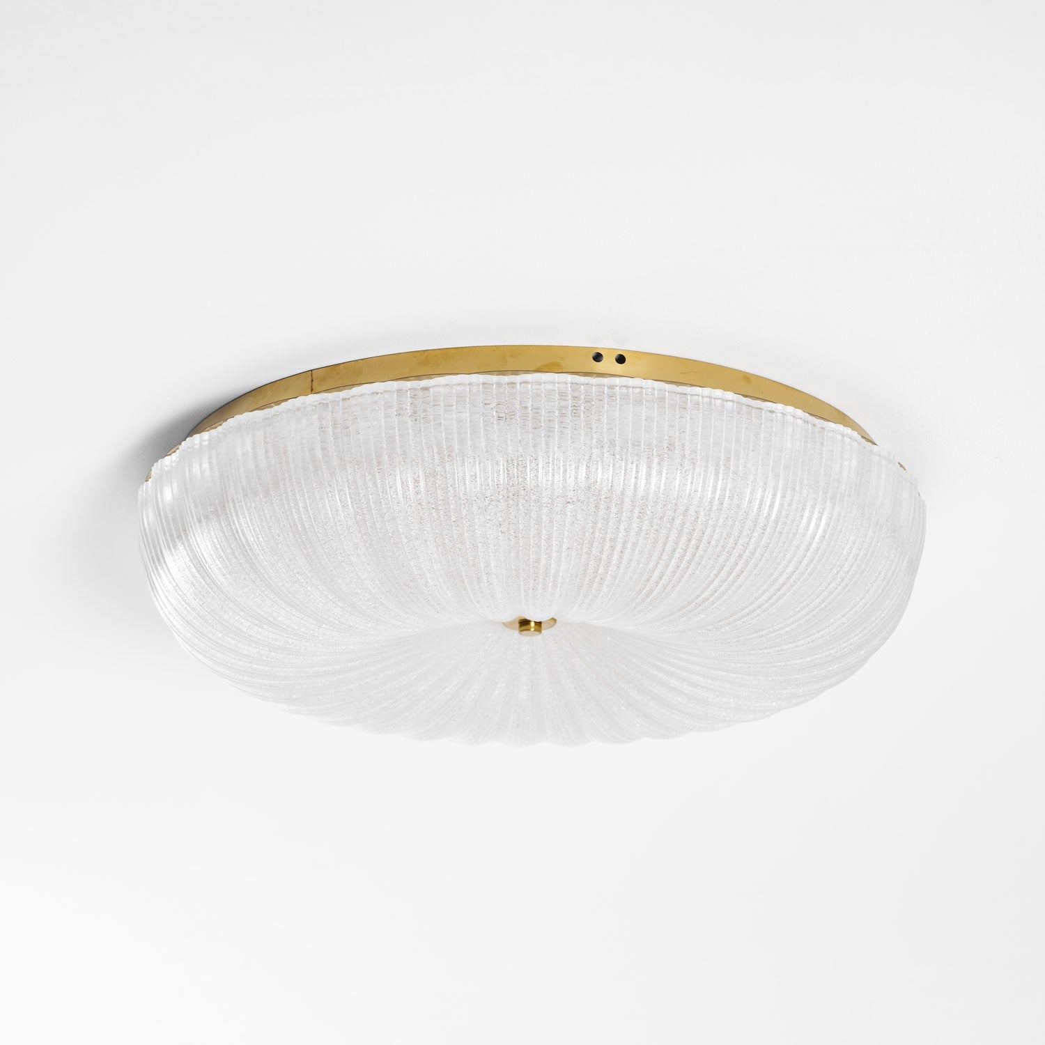 Glazen Plafondlamp met Geribbelde Textuur – Warm Dimbaar Licht voor Slaapkamer en Woonkamer – ø 20 tot 50 cm | Sansoti