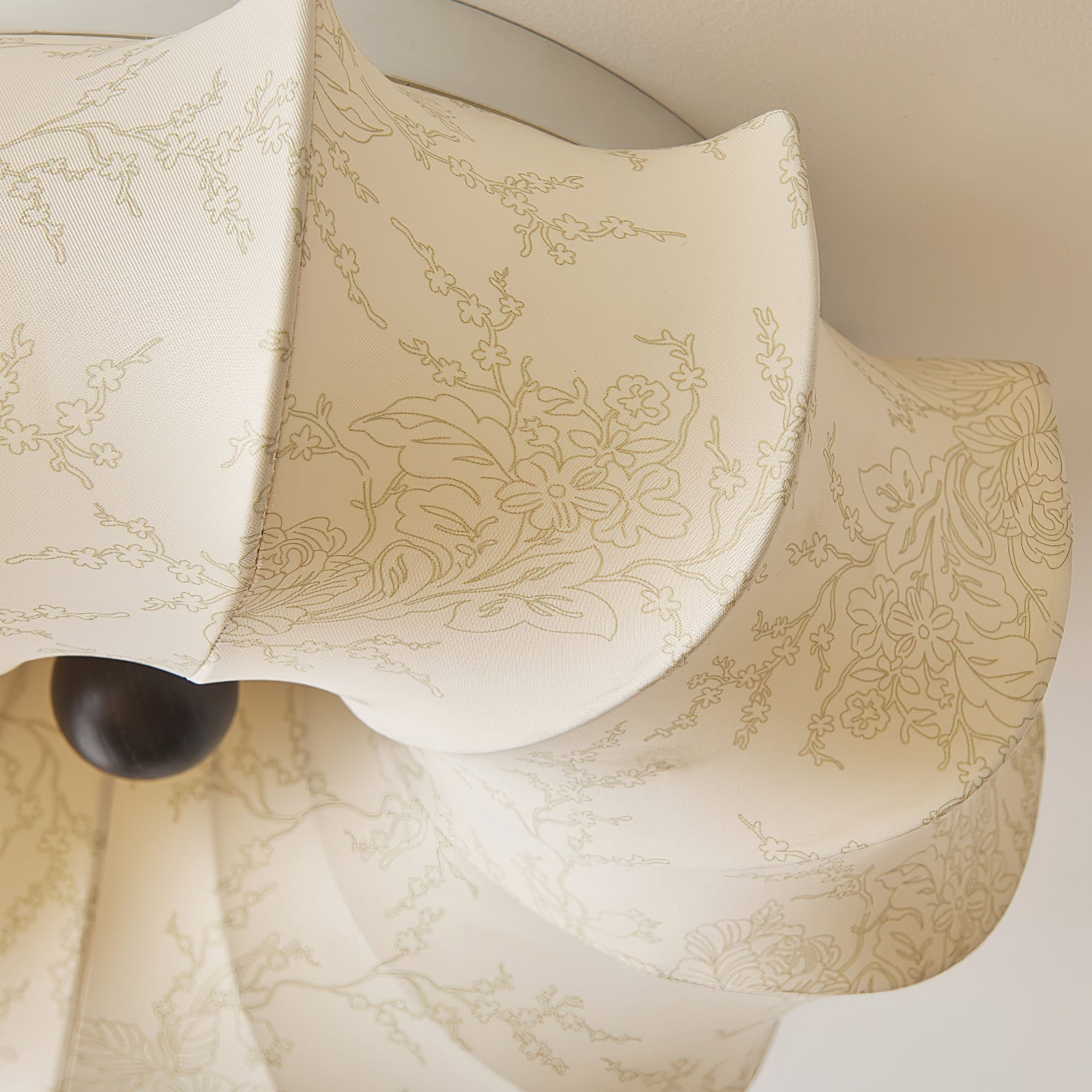 Stoffen Plafondlamp met Bloemenpatroon Natuurlijke Sfeerverlichting Scandinavisch Design Woon- en Slaapkamer Verlichting | Sansoti