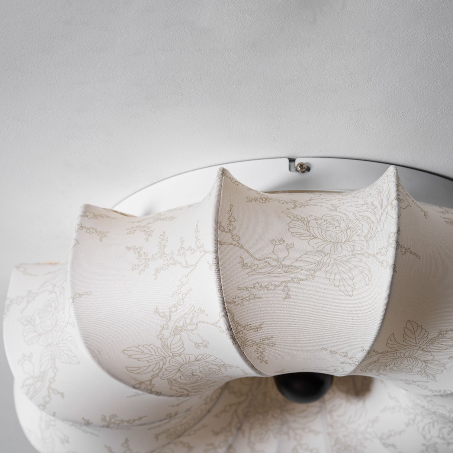 Stoffen Plafondlamp met Bloemenpatroon Natuurlijke Sfeerverlichting Scandinavisch Design Woon- en Slaapkamer Verlichting | Sansoti