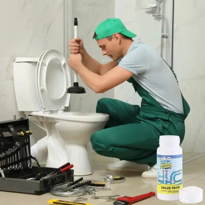 Afvoerreiniger Poeder 110g Keuken Bad Douche Toilet PVC Buizen Haar Vet Zeep Verstoppingen Oplossen Zonder Schrobben | Sansoti