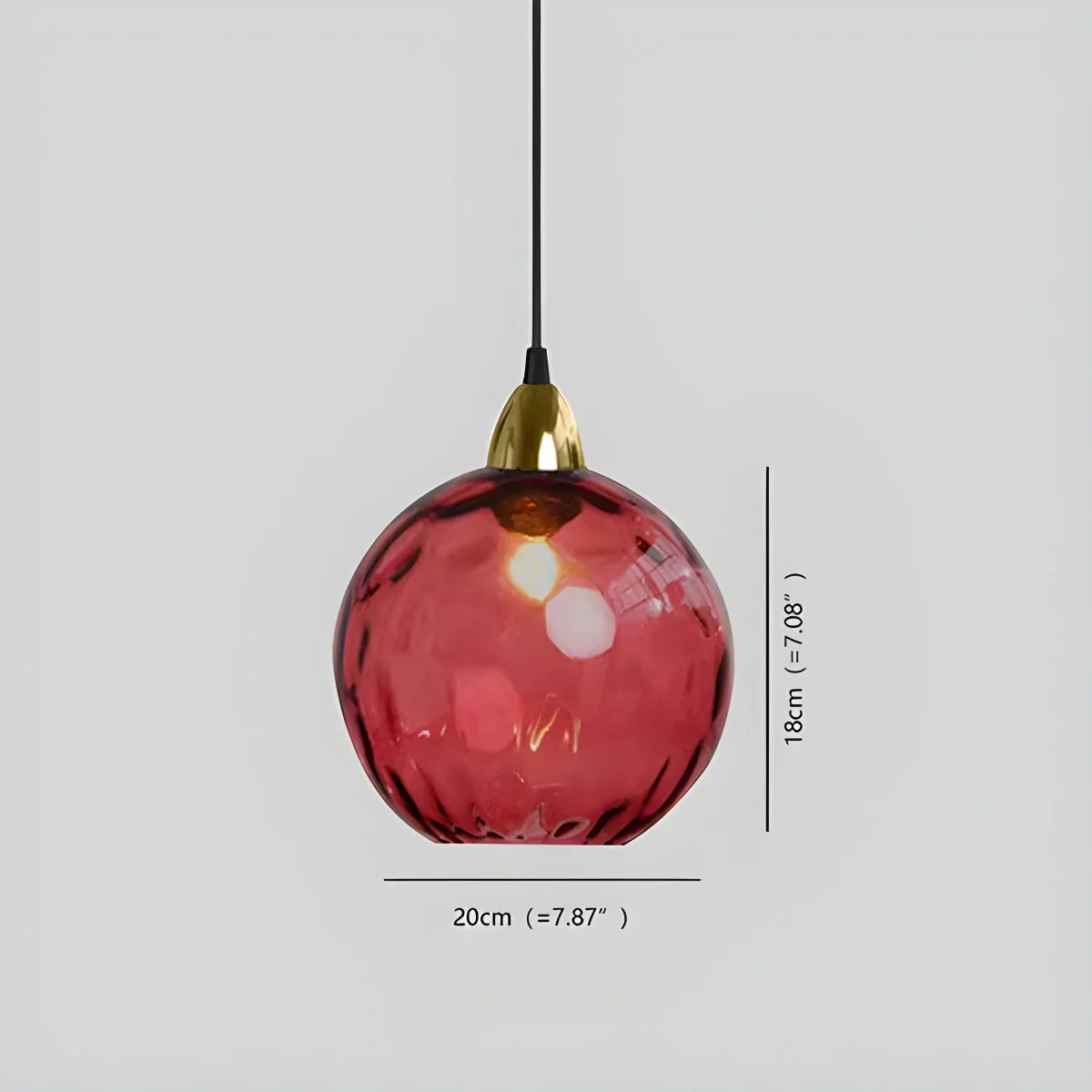 Hanglamp Glas E26 20 cm Grijs Eettafel Woonkamer Slaapkamer Rookglas Bollamp Pendellamp Sfeerverlichting | Sansoti
