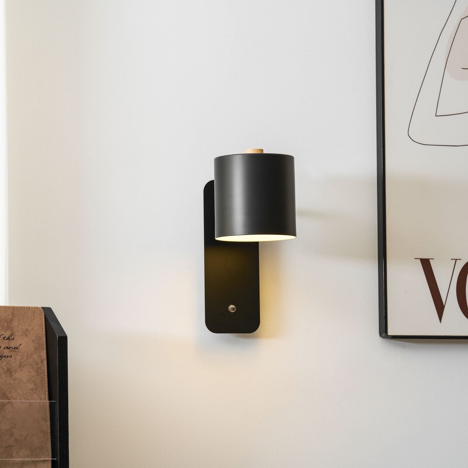 Draaibare Wandlamp Oplaadbaar USB-C 350° Rotatie Dimbaar Touch 4 Kleuren | Sansoti