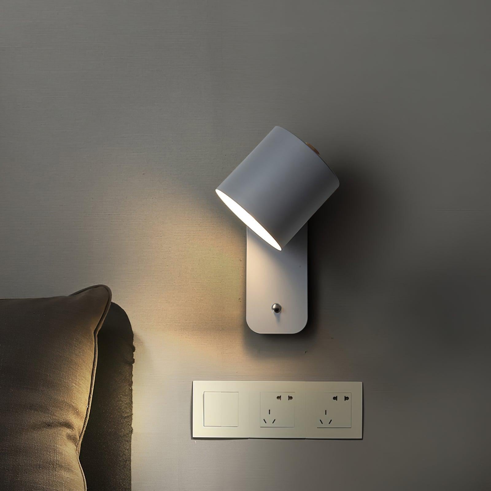 Draaibare Wandlamp Oplaadbaar USB-C 350° Rotatie Dimbaar Touch 4 Kleuren | Sansoti