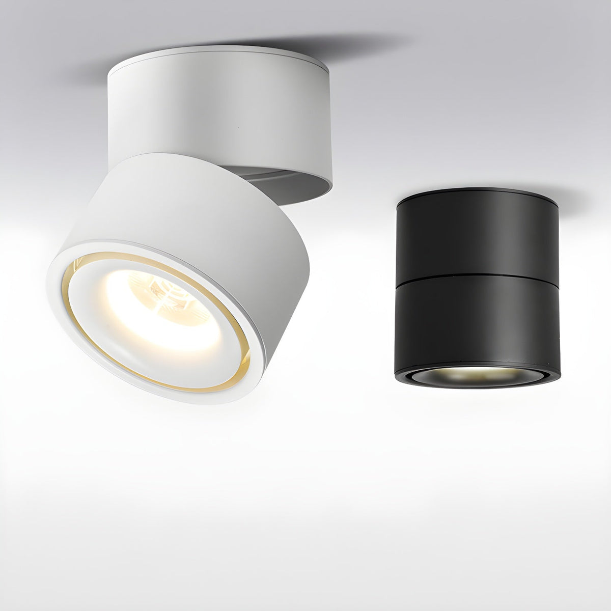 Verstelbare Plafondspot Aluminium Draaibaar Minimalistisch Design Zwart Wit Moderne Keukenverlichting | Sansoti