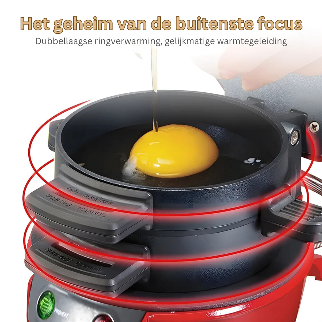 Elektrische Tosti-ijzer voor Perfect Gegrilde Broodjes & Sandwiches - Snelle Bereiding & Antiaanbaklaag | Sansoti