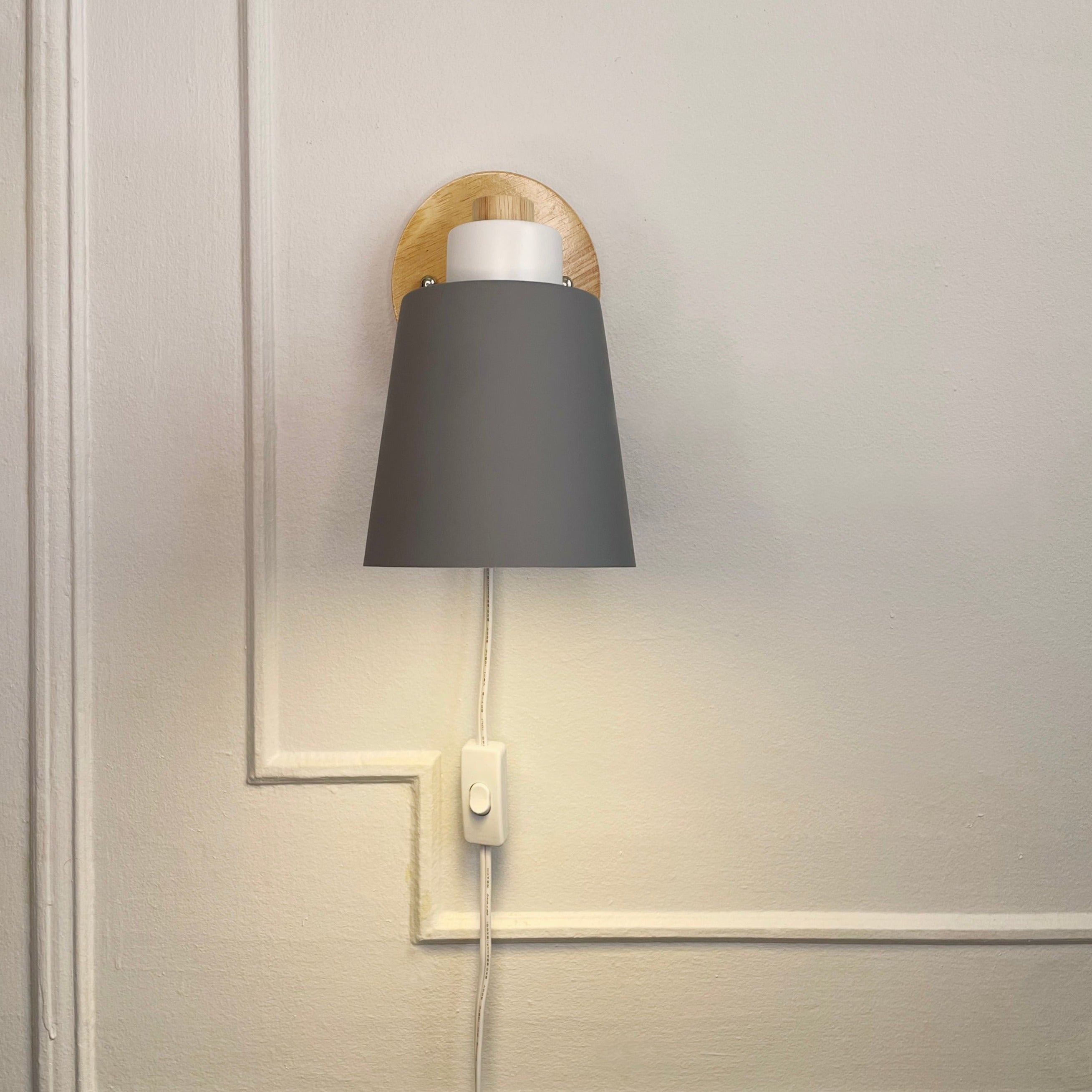 Wandlamp Hout Metaal Draaibaar E27 Leeslamp Slaapkamer Woonkamer Scandinavisch | Sansoti