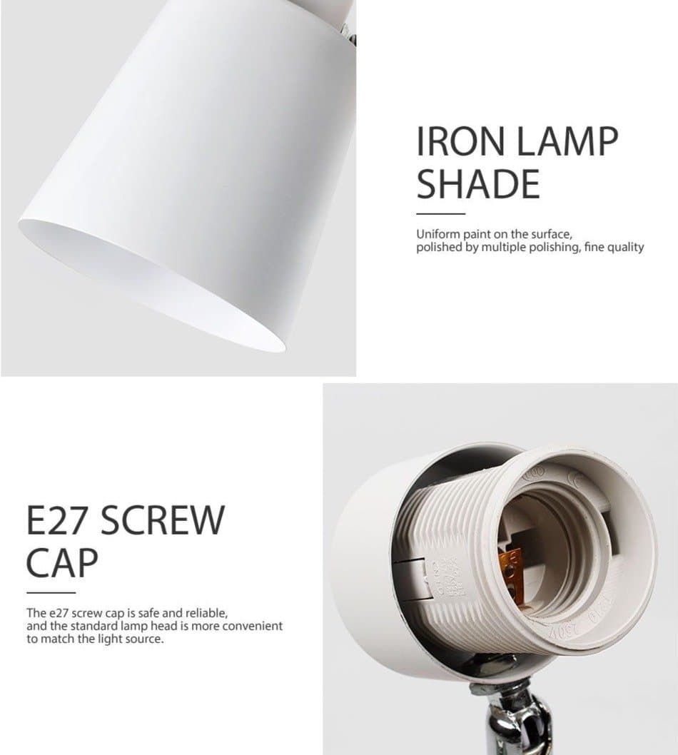 Wandlamp Hout Metaal Draaibaar E27 Leeslamp Slaapkamer Woonkamer Scandinavisch | Sansoti