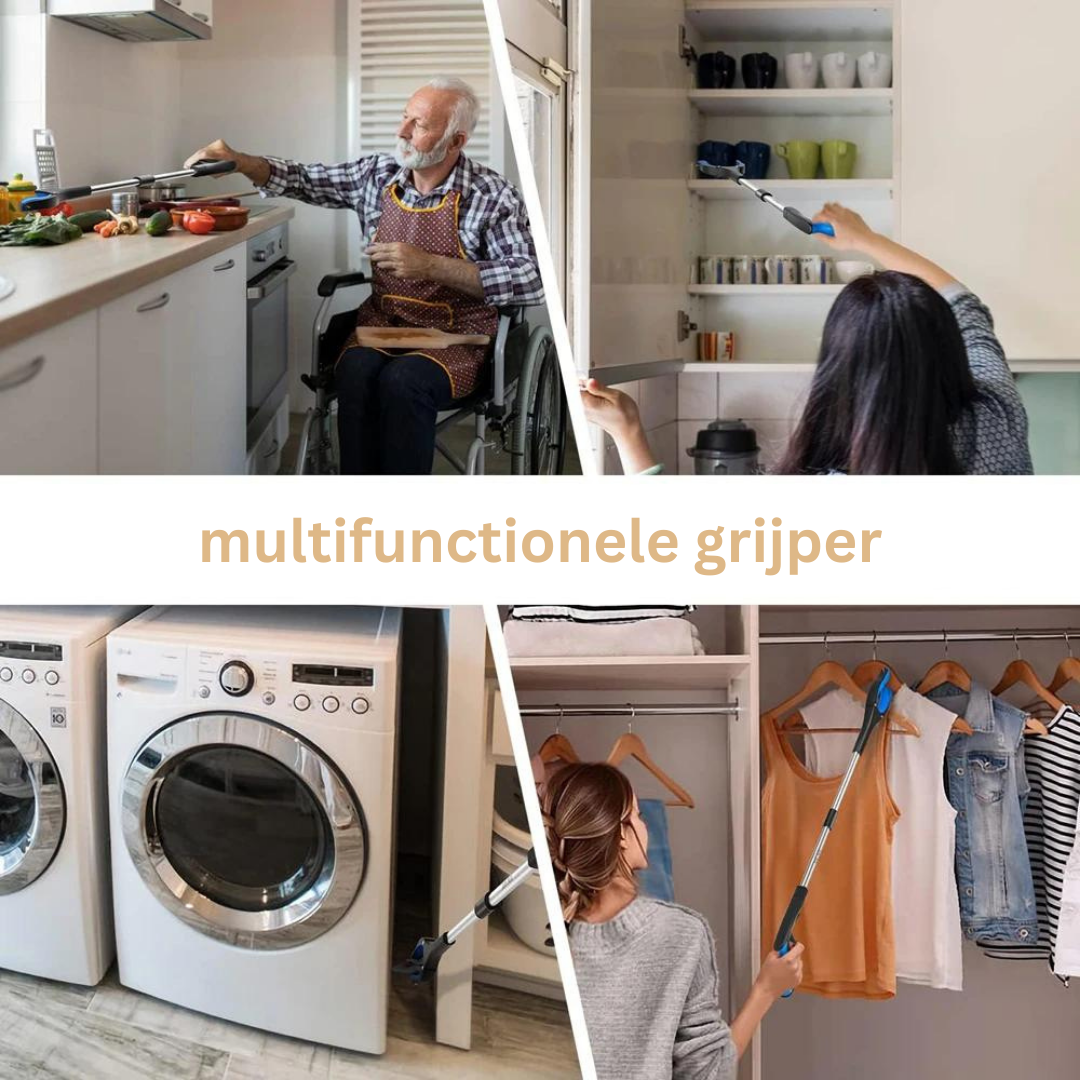Verstelbare Grijper met Magneet – Telescopisch Grijpgereedschap 60cm | Sansoti