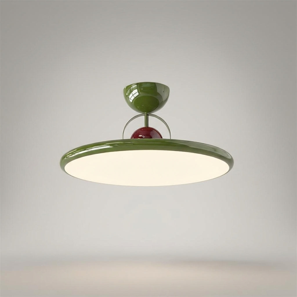 Plafondlamp LED Acryl Metaal Groen 40-50 cm Woonkamer Eetkamer Slaapkamer Retro Design Plafonnière Dimbaar Sfeerverlichting | Sansoti