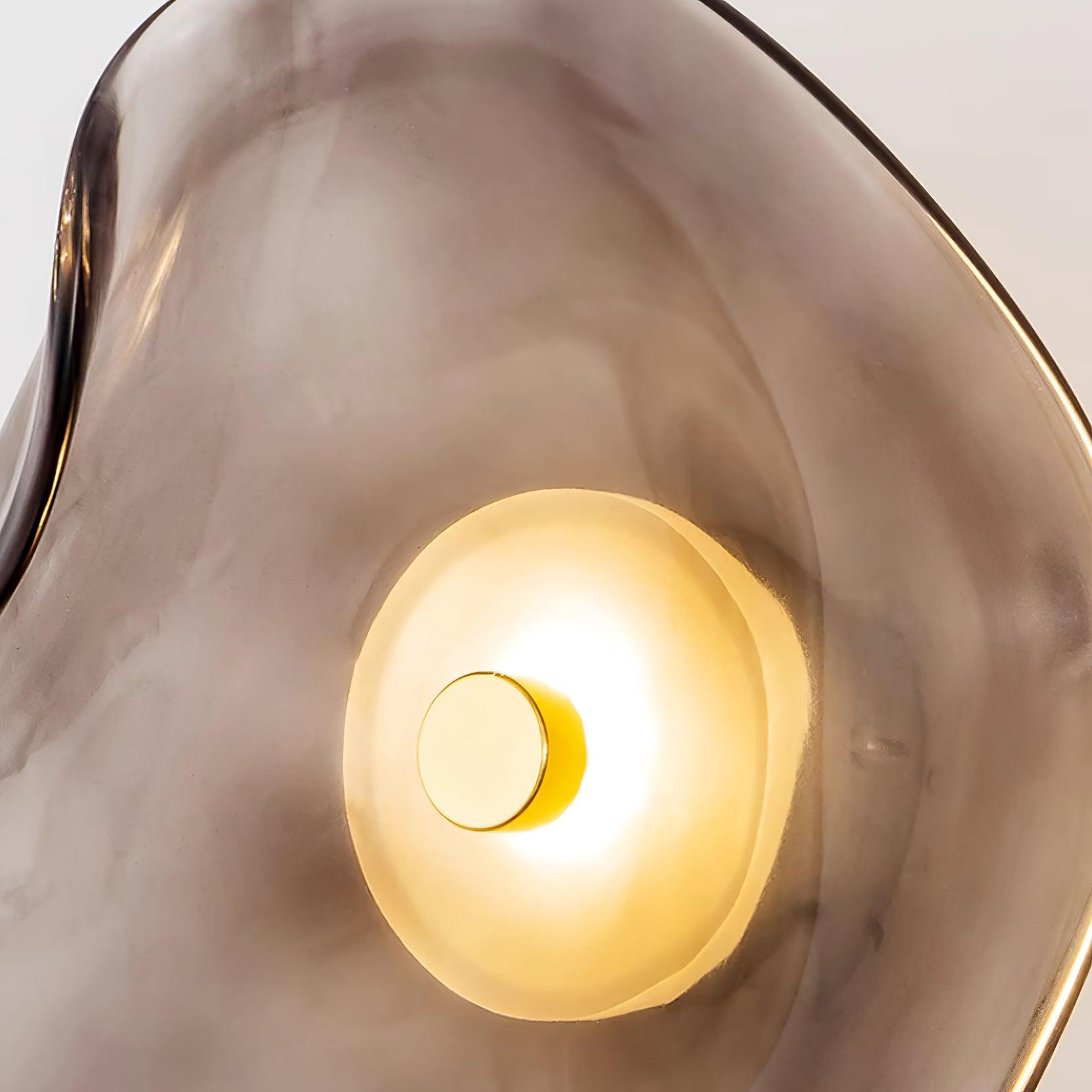 Applique Murale Verre LED 3000K Ambre Design Organique Salle de Bain Salon Éclairage Mural Moderne Lampe d'Ambiance Résistante à l'Humidité | Restfield