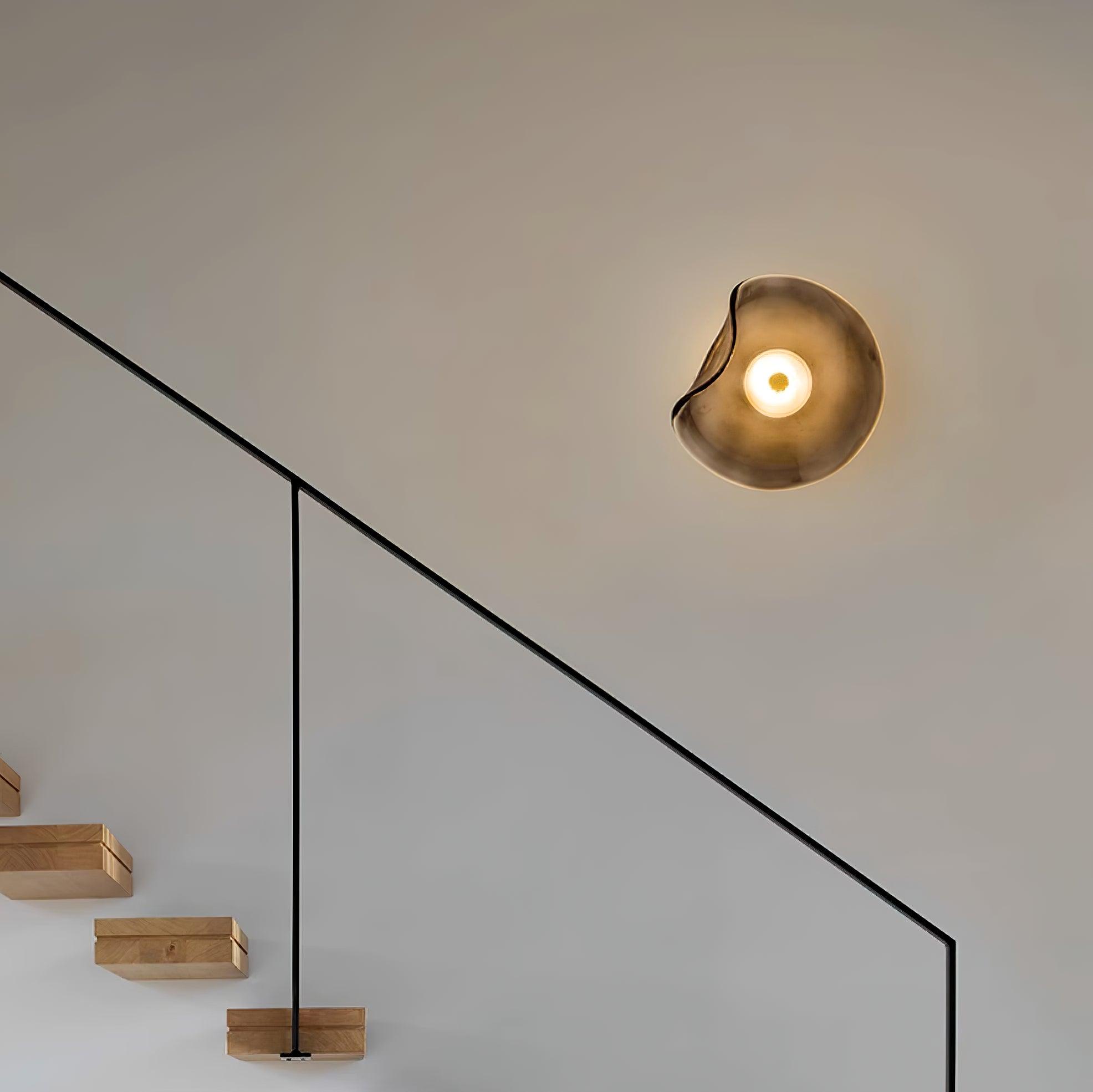 Applique Murale Verre LED 3000K Ambre Design Organique Salle de Bain Salon Éclairage Mural Moderne Lampe d'Ambiance Résistante à l'Humidité | Restfield