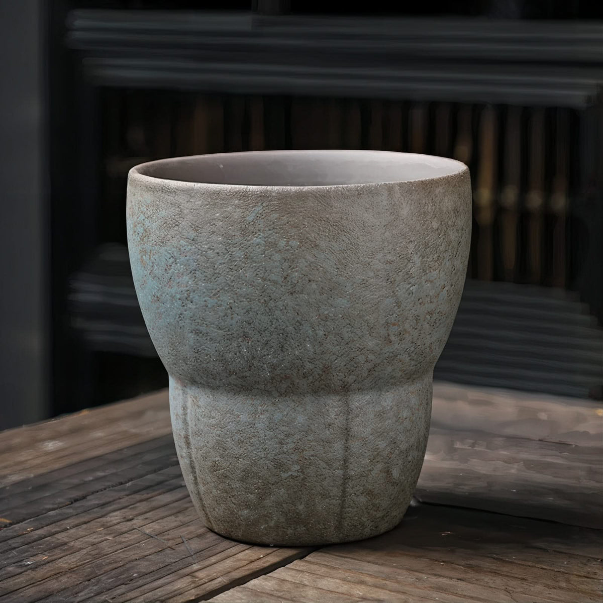 Keramische Koffiemok met Houten Handvat 170ml Cappuccino Thee Ontbijt Scandinavisch Design Servies Keuken | Sansoti