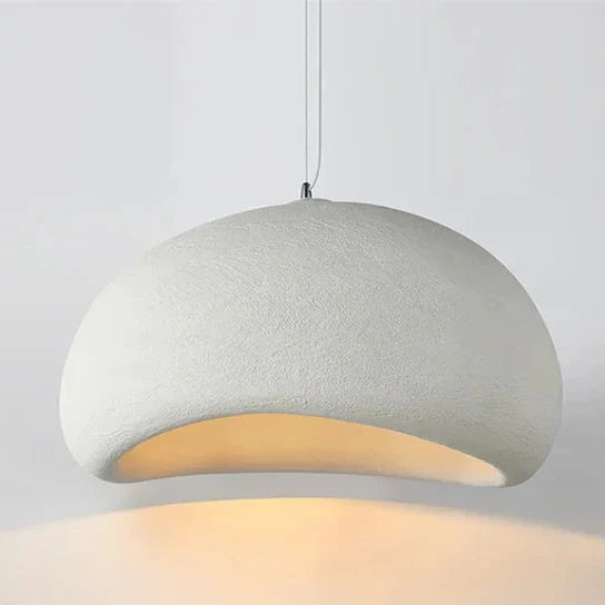 Minimalistische Hanglamp met Natuurlijke Textuur en Warm Sfeerlicht voor Eetkamer en Woonkamer | Sansoti