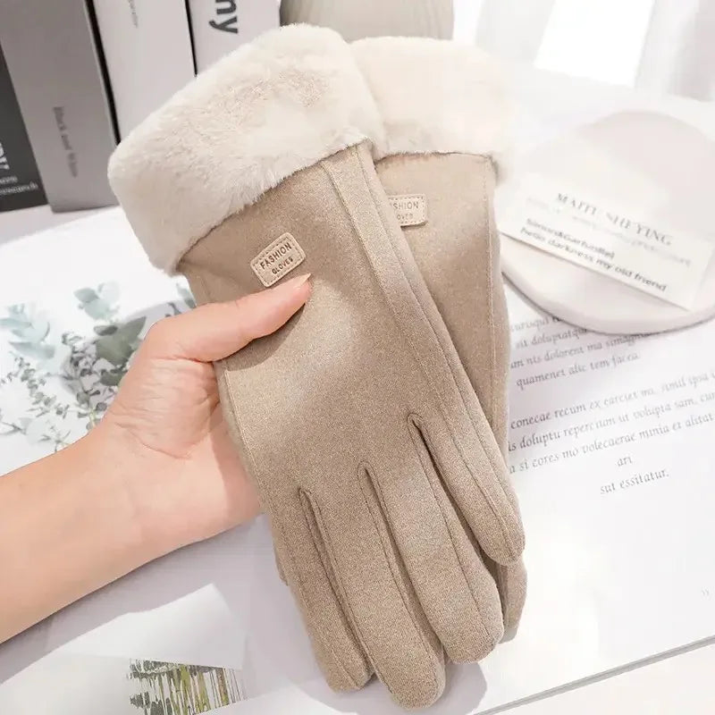 Touchscreen Handschoenen Suède Dames Winter Warm Elegant Klassiek Tijdloos Stijlvol Comfortabel Zacht | Sansoti