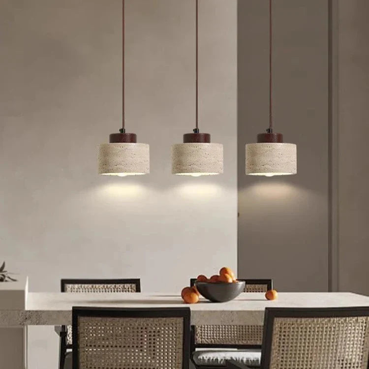 Wandleuchte Marmor Alabaster Rund LED 3000K Travertin Nordic Design | Restfield