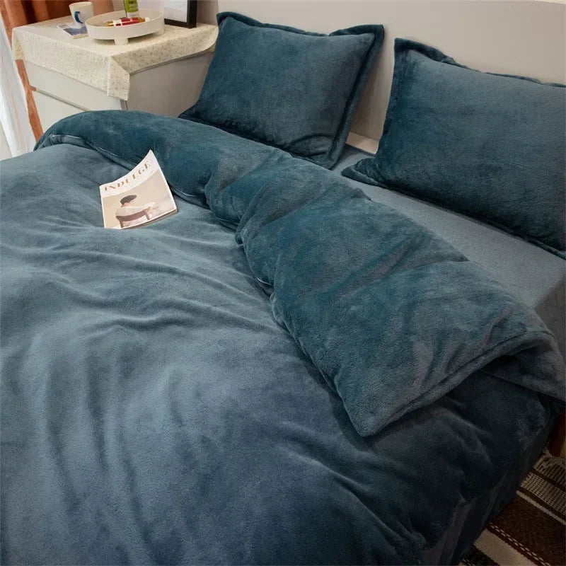 Restfield Flanell Bettbezug Grau – Extra Warm & Weich