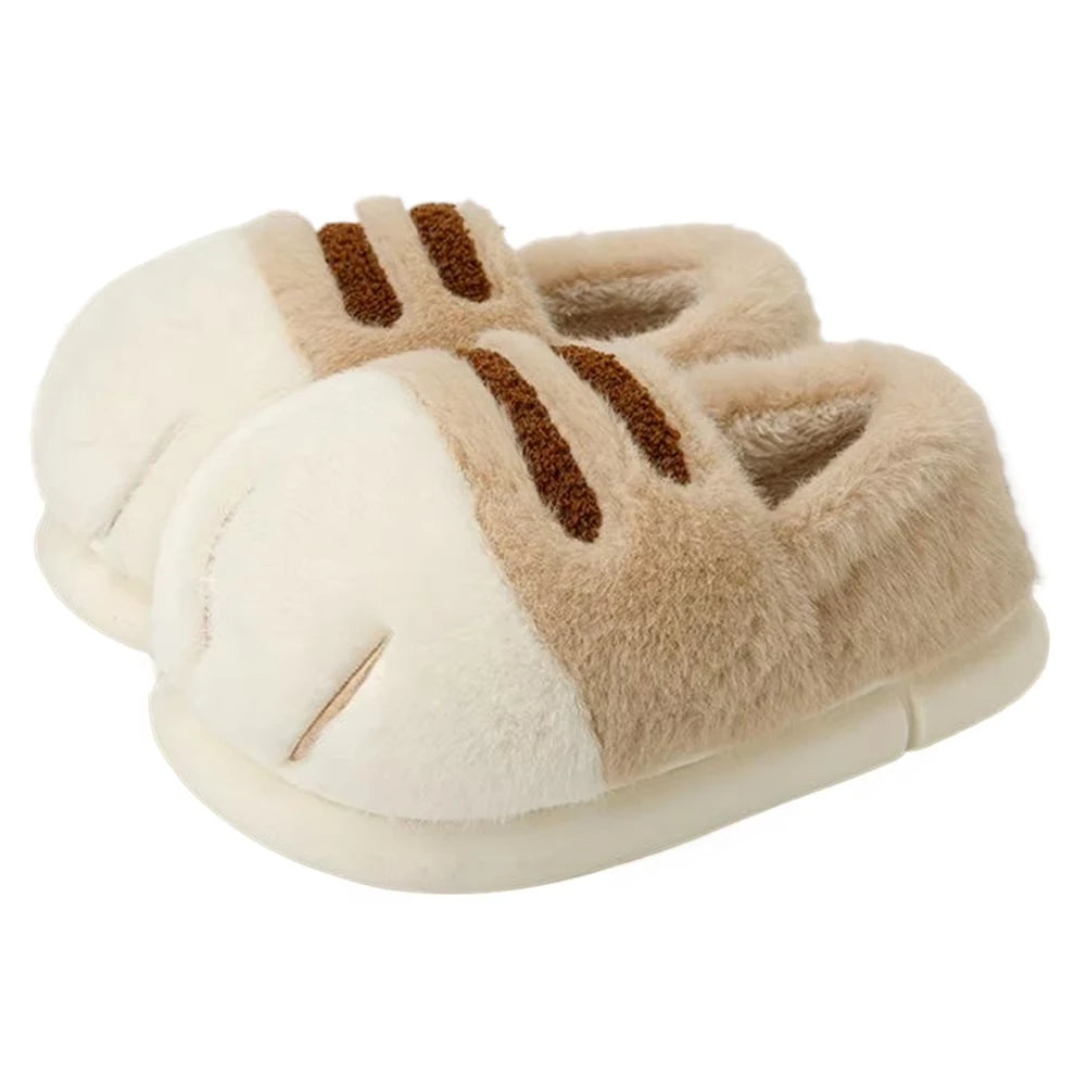 Pluche Instapslippers Kattendesign Antislip Warme Pantoffels Dames Huisschoenen Slides Comfortabel Binnenshuis | Sansoti