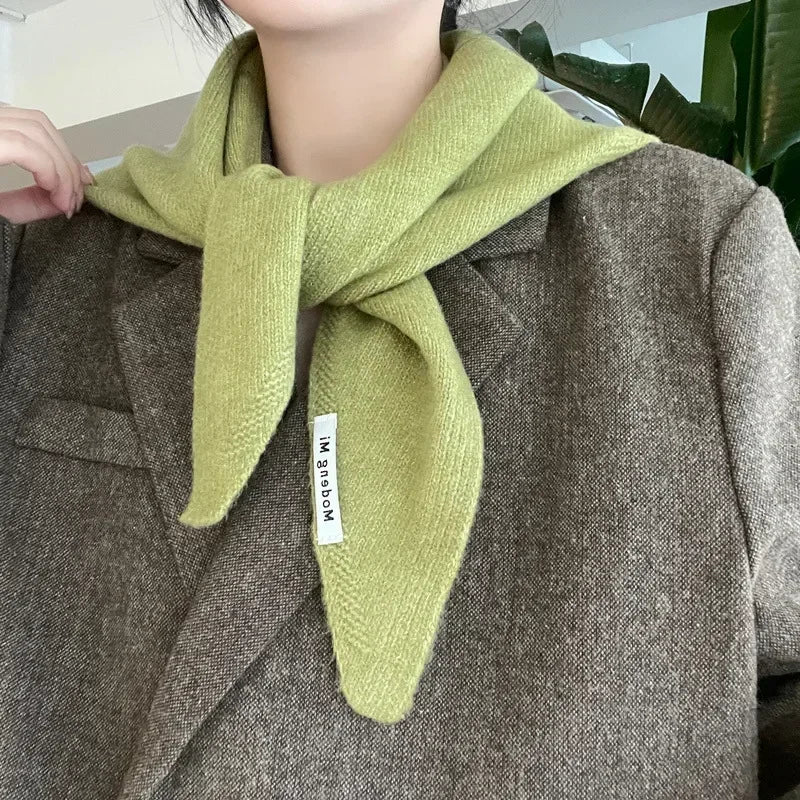 Gestricktes dreieckiges Wolltuch für Damen und Herren, Kaschmir, Winteraccessoire, lässig, elegant und bequem | Sansoti