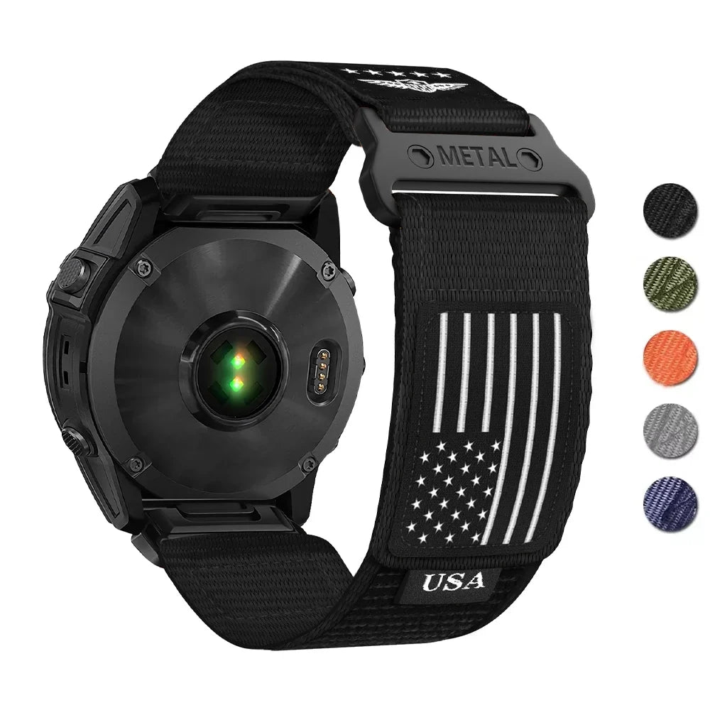 Nylon Smartwatch Band Adjustable Sports Watch Band 20mm 22mm 26mm Durable Comfortable Active Wristband | Sansoti