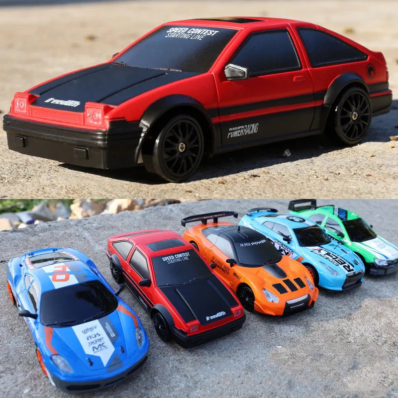 Minidrifter speelgoedauto RC-auto drift racer 2.4GHz afstandsbediening snelheid indoor outdoor kids jongens meisjes cadeau radiobestuurbare auto elektrisch voertuig | Sansoti