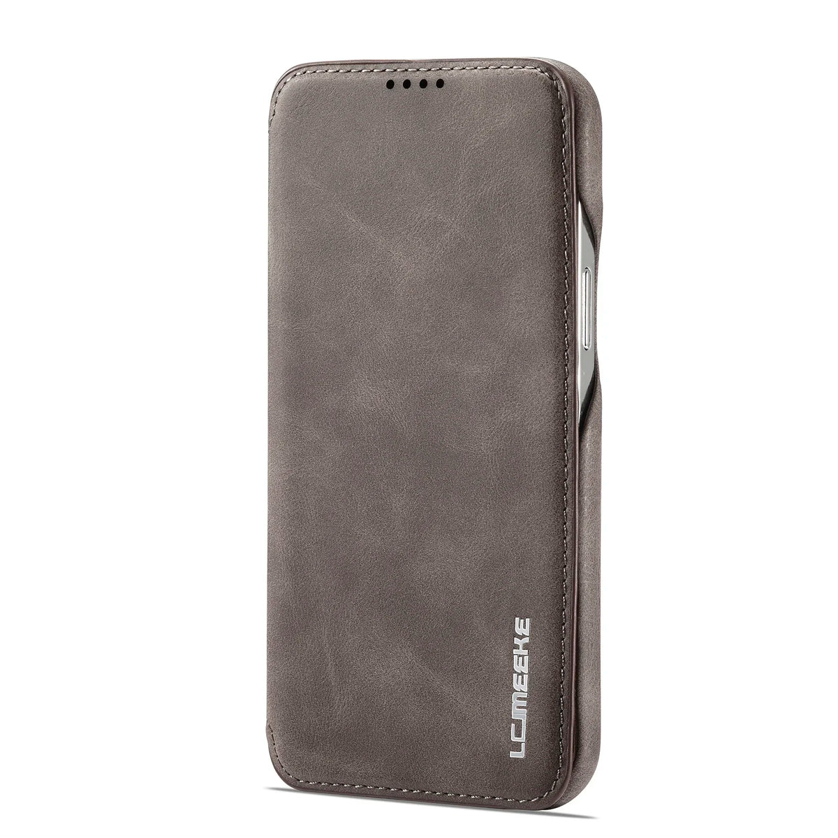 Étui portefeuille à rabat en cuir avec fente pour carte pour divers modèles de smartphones, étui portefeuille compact | Sansoti