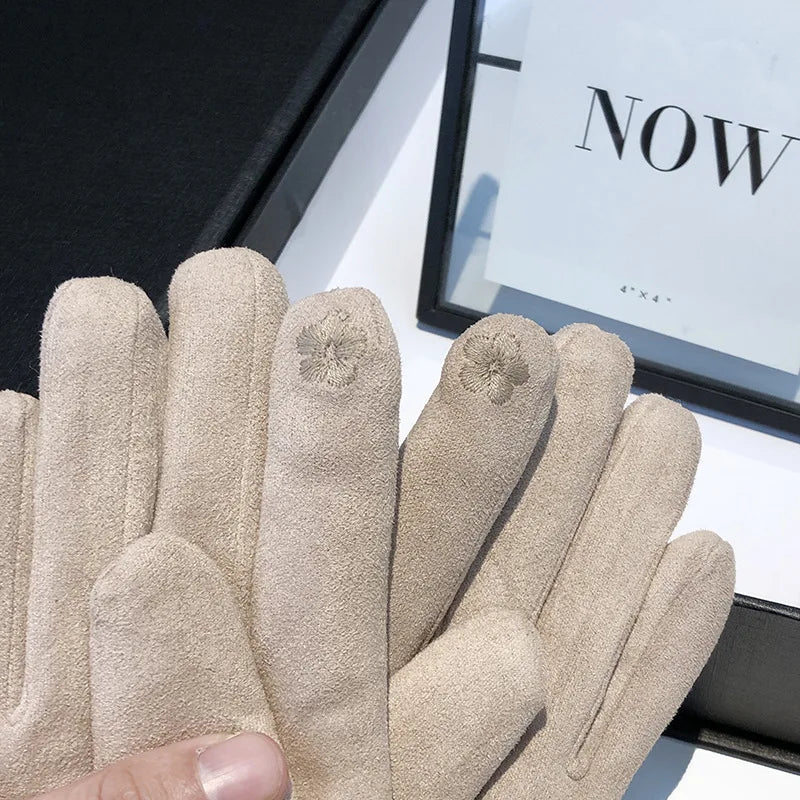 Fleece Dameshandschoenen Touchscreen Winter Winddicht Warm Sporthandschoenen voor Buitenactiviteiten Fietsen | Sansoti