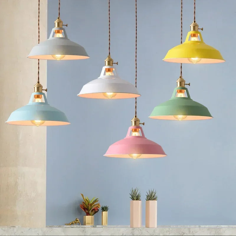 Aluminium hanglamp met E27 fitting in 8 moderne kleuren | Sansoti