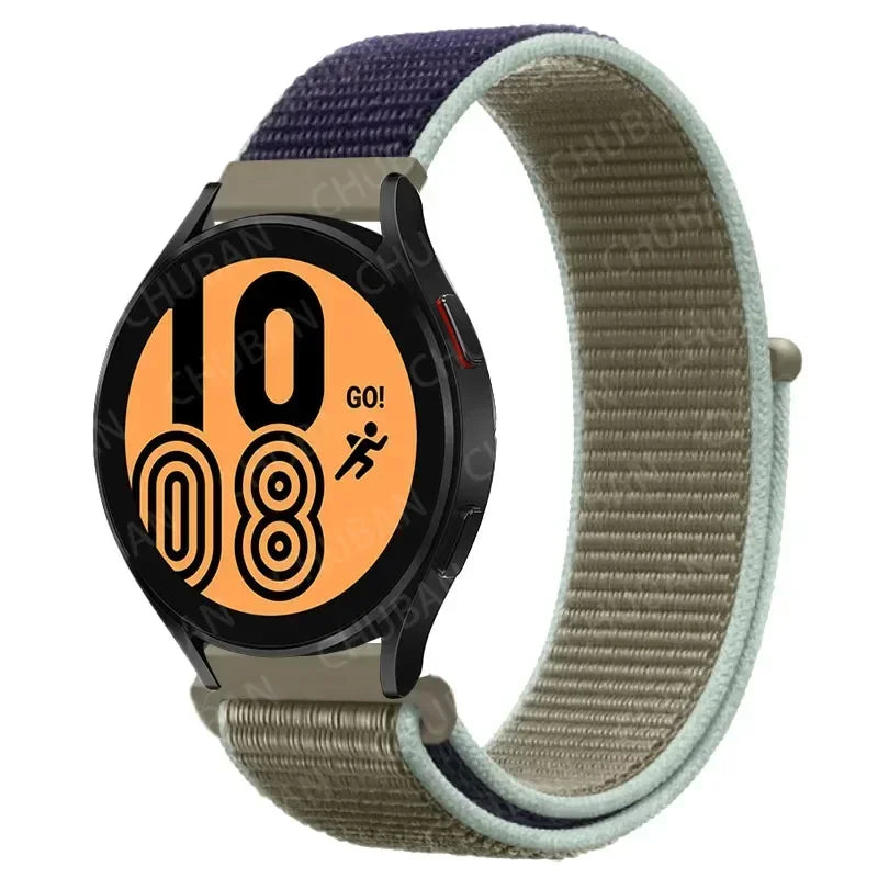 Nylonowy pasek sportowy do smartwatcha 20mm 22mm Oddychający Lekki Pasek typu Loop na nadgarstek Regulowany Trening Fitness | Sansoti