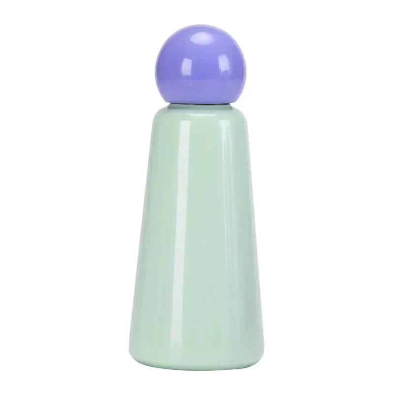 Zweifarbige Edelstahl-Thermosflasche 500ml Isolierflasche Warmhalte-Wasserflasche Sport-Trinkflasche Auslaufsicher Doppelwandig | Sansoti
