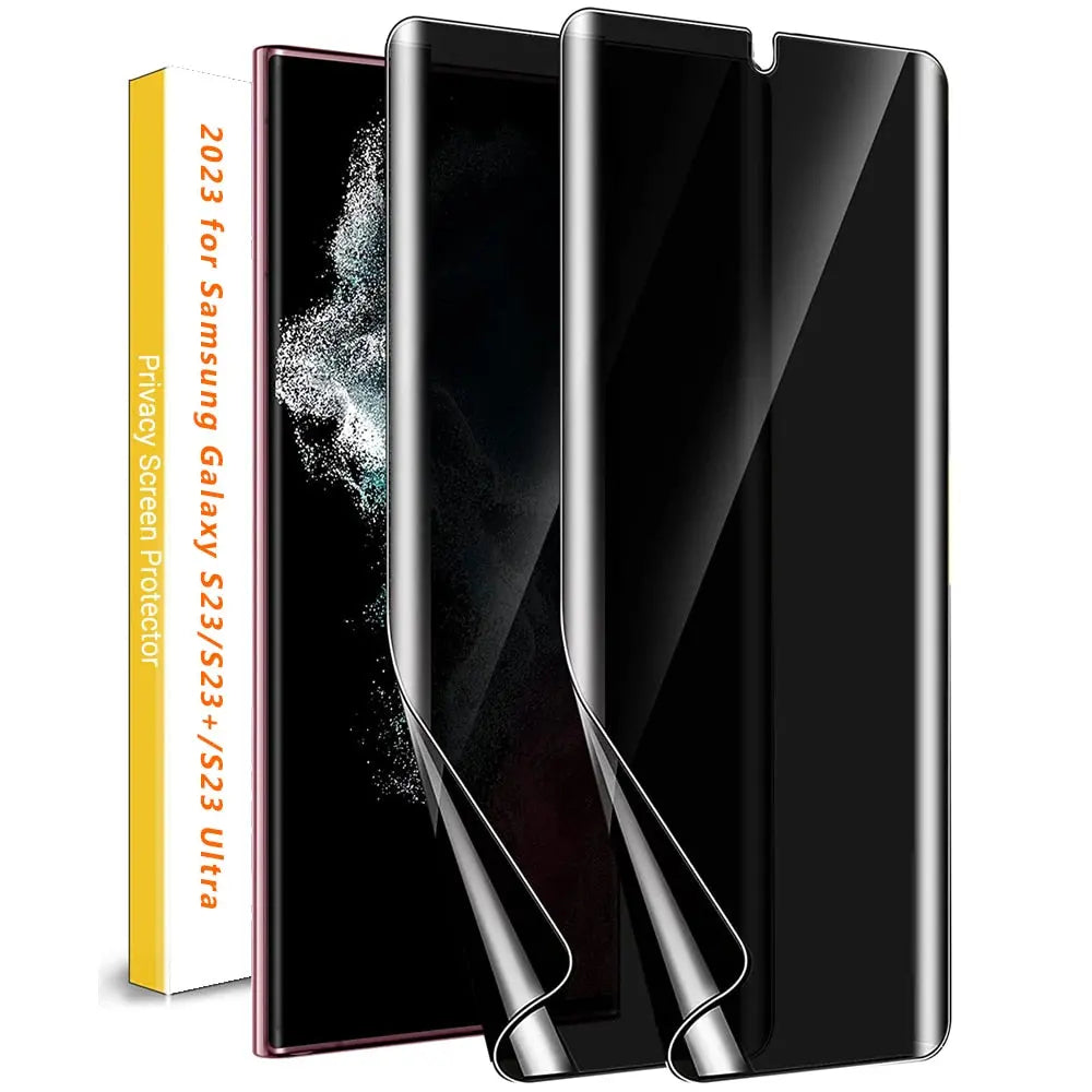 Privacy Screen Protector Tempered Glass Samsung Galaxy S23 Ultra Plus Anti-Snooping Protection Scratch-Resistant Screen | Sansoti