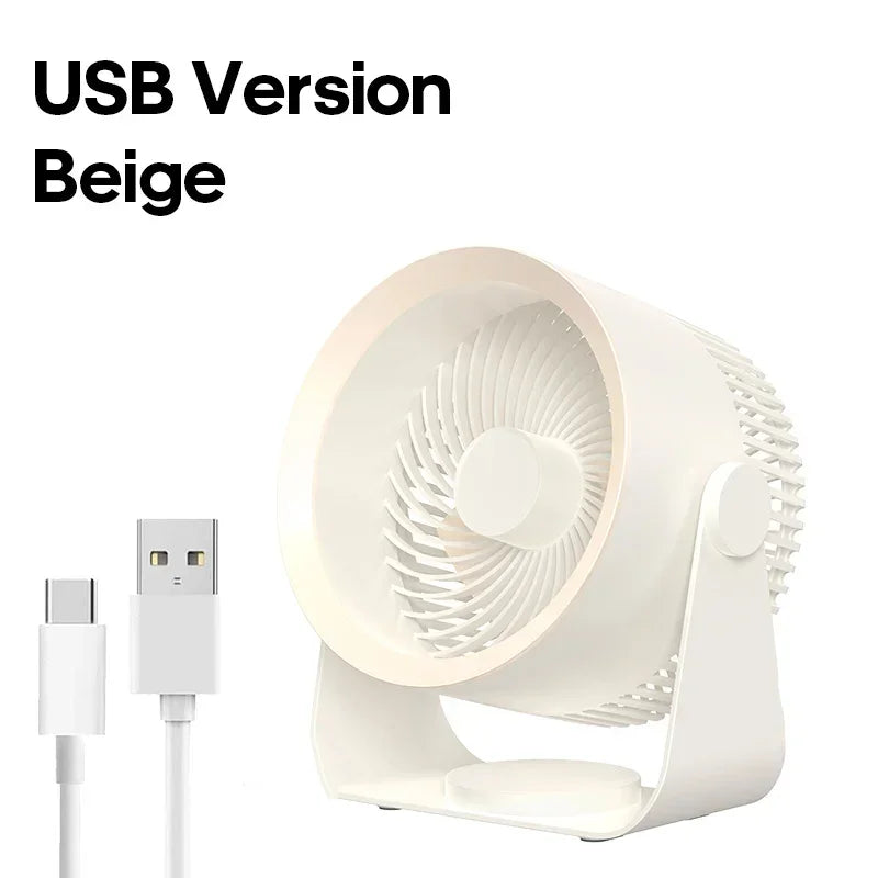 Kabelloser Umluftventilator 4000mAh Wiederaufladbar Wandmontage Ohne Bohren Leise Büro Badezimmer Schlafzimmer Luftzirkulation | Restfield