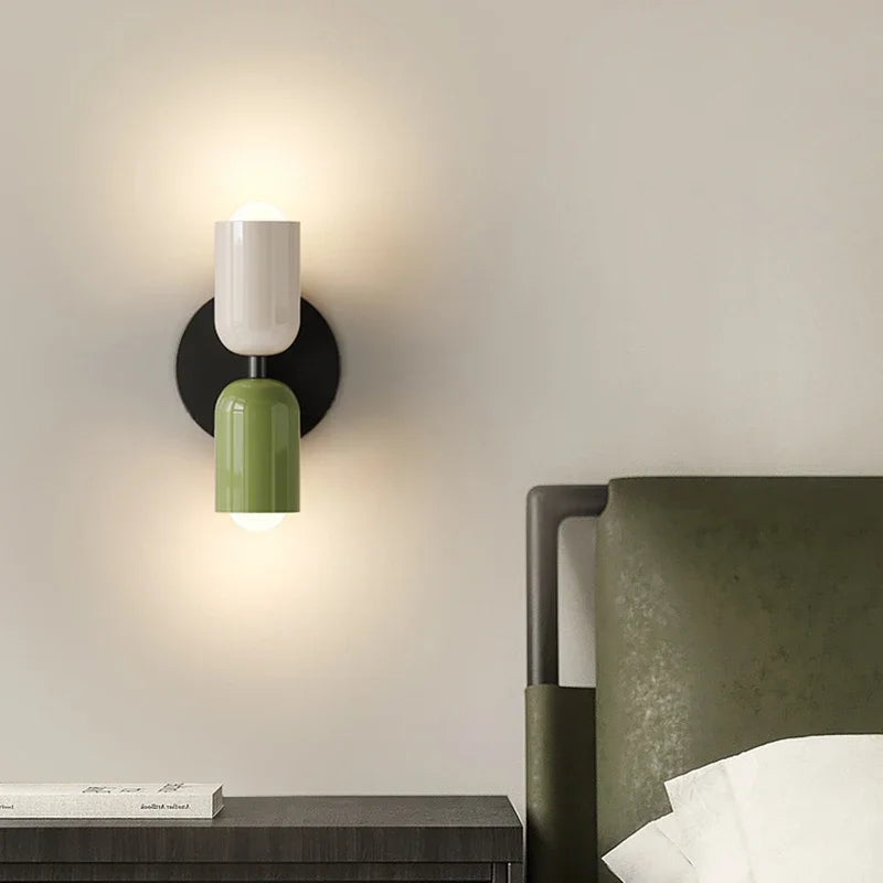 Applique Murale Crème Blanc Chaud Métal Fer E27 12cm LED 2 Lumières Chambre Couloir Salon | Restfield