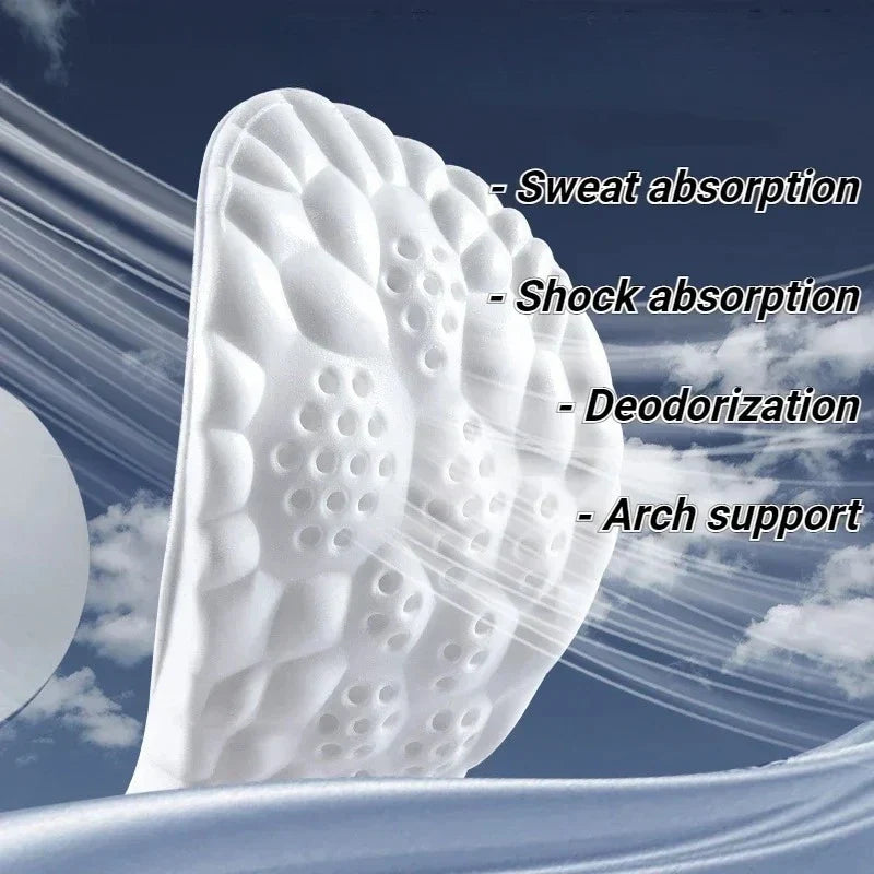 Padded Shoe Insoles with Arch Support Unisex Adjustable Fit Comfort for Daily Use | Sansoti