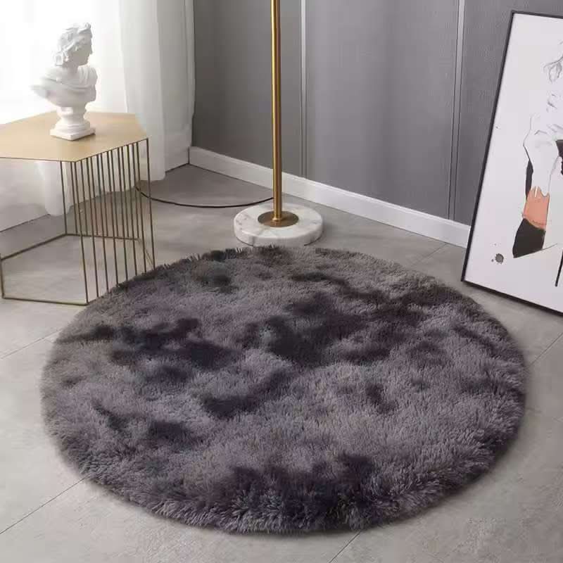 Hoogpolig Vloerkleed Pluche 60x60-120x120 cm Antislip Woonkamer Slaapkamer Vierkant Zacht Shaggy Tapijt | Sansoti