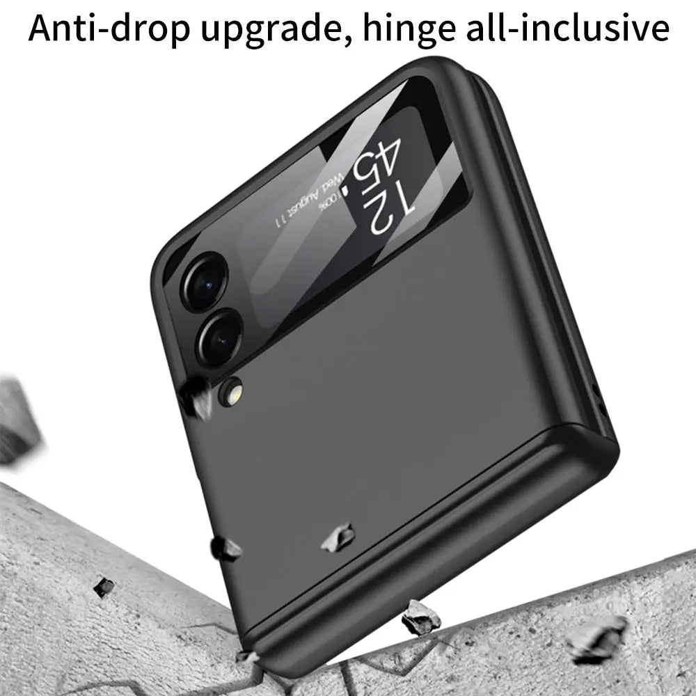 Etui ochronne do Samsung Galaxy Z Flip 4 z ładowaniem bezprzewodowym, odporne na upadki, elastyczne, trwałe | Sansoti