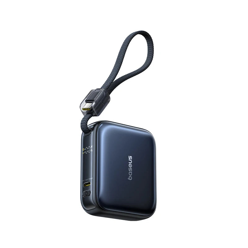 Batterie rechargeable portable 10000mAh 45W de poche avec affichage numérique, batterie externe USB-C pour smartphone et tablette | Sansoti