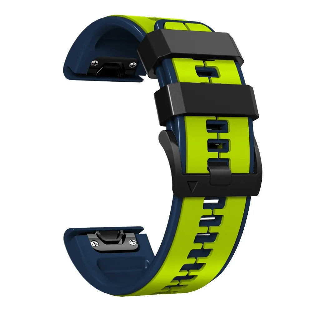Bracelet de montre en silicone avec fermeture rapide, 22 mm et 26 mm, bracelet de smartwatch et bracelet de sport, confortable et résistant à l’eau | Sansoti
