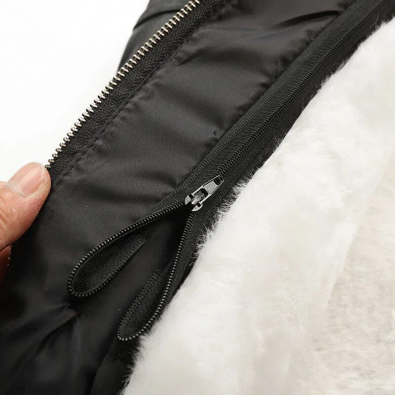 Sleeveless Leather Vest with Zipper Rugged Adventurer Vest for Autumn Winter Outdoor Casual Wear | Sansoti