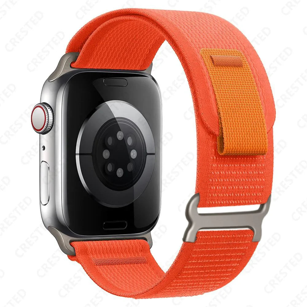 Bracelet de smartwatch en nylon Trail Loop, bracelet sport réglable avec boucle durable, bracelet multicolore pour poignet, actif | Sansoti