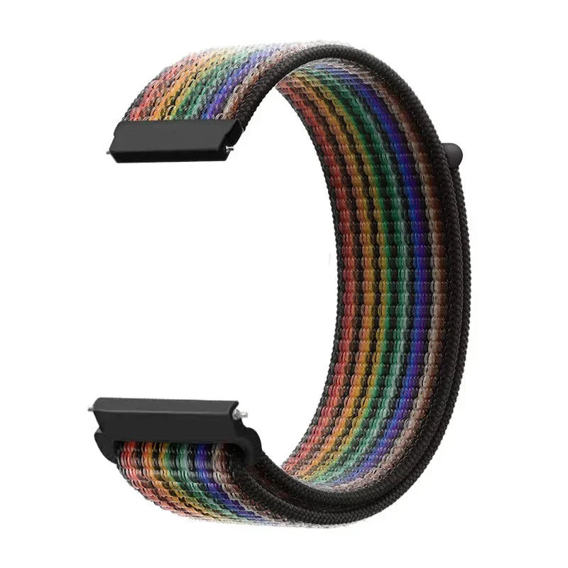 Verstellbares Nylon-Sportarmband für Smartwatches, 20 mm, 22 mm, atmungsaktives Armband, Sportuhr, leicht, Fitness | Sansoti